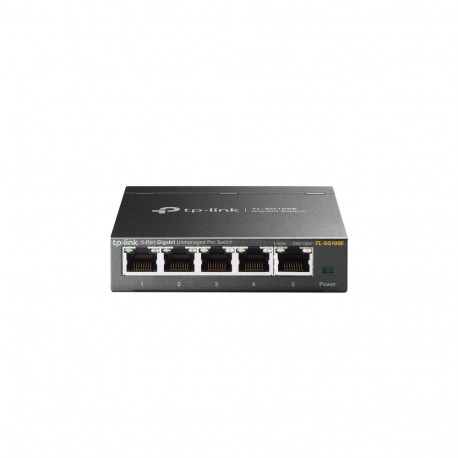 TP-LINK võrgulüliti TL-SG105E veebihaldusega, seinale paigaldatav, 5 Gigabit Etherneti vaskporti, vä