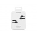 Kabelis Samsung USB - Type-C, 1,5, 2vnt., juodas