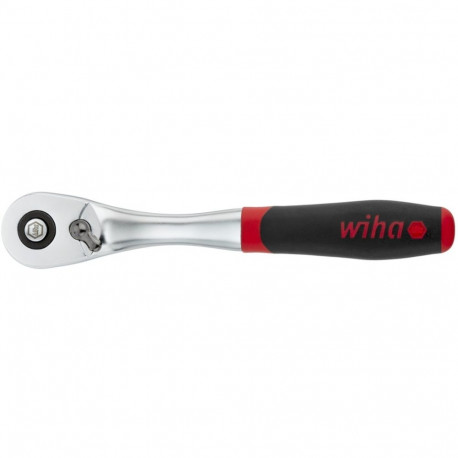 Wiha reversible ratchet 3/8, push button and ball lock (black/red)
