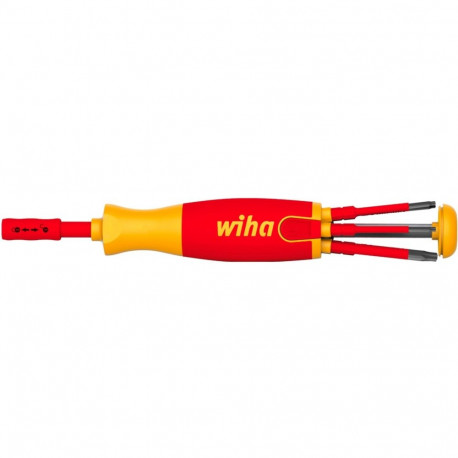 Wiha screwdriver with bit magazine LiftUp electric (red/yellow, 7 pieces)