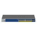 Netgear S3300-28X-PoE+ (GS728TXP), Switch (grey, 195W PoE Budget)