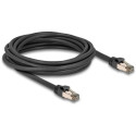 DeLOCK RJ-45 network cable Cat.6a U/FTP ultra flexible (black, 5 meters, inner stainless steel jacke