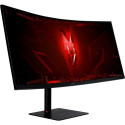 Acer Nitro XV345CURV3, gaming monitor - 34 - black, QHD, VA, USB-C, KVM switch, curved, 180Hz panel