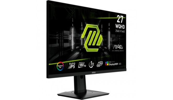 MSI MAG 274QRFDE QD E2, gaming monitor - 27 - black, WQHD, Rapid IPS, HDR, Adaptive-Sync, 180Hz pane