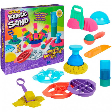 Spin Master Kinetic Sand - Ultimate Sandisfying Set, play sand (907 grams of sand)