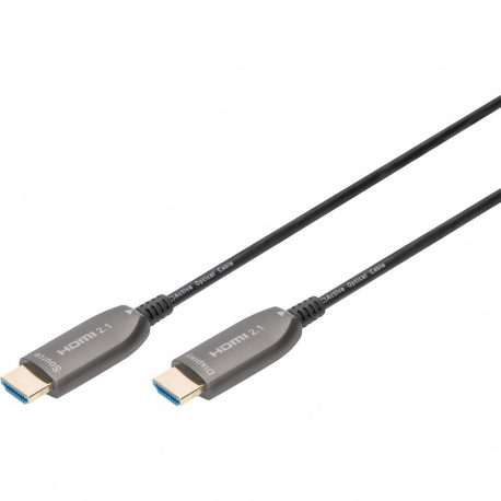 AOC HDMI hübriidne klaaskiudkaabel UHD 8K 10m, must