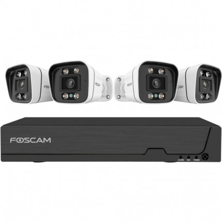FNA 108 E B4 2T (schwarz/weiß, FNA108E 8-Kanal NVR, 4x V8EP Kamera)