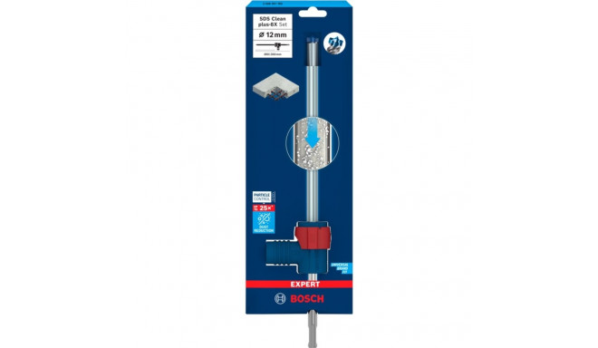 Bosch Expert hammer drill SDS Clean plus-8X set, 12mm (working length 200mm, suction drill incl. suc