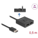 DeLOCK DisplayPort Switch 2 > 1 bidirectional 8K (black, 50cm)