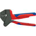 KNIPEX Crimping system pliers 97 43 66 EVO, crimping pliers (red/blue, for MC4 EVO 2 solar connector