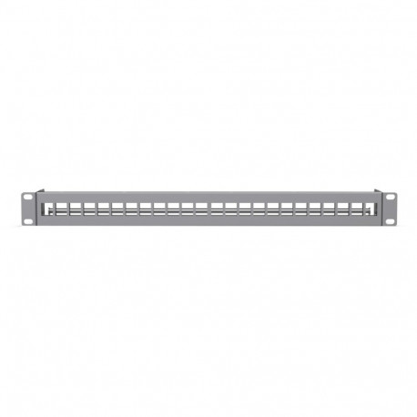 Blank Keystone Patchpanel, 24 Ports (1 HE)