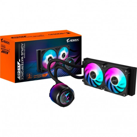 AORUS veejahuti WATERFORCE X II 240mm, must
