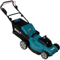 Makita cordless lawnmower DLM480CT2, 36Volt (2x18Volt) (blue/black, 2x Li-ion battery 5.0Ah)