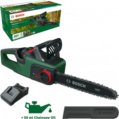 Akku-Kettensäge AdvancedChain 36V 35-40, 36Volt (grün/schwarz, Li-Ionen Akku 2,0Ah, POWER FOR ALL)