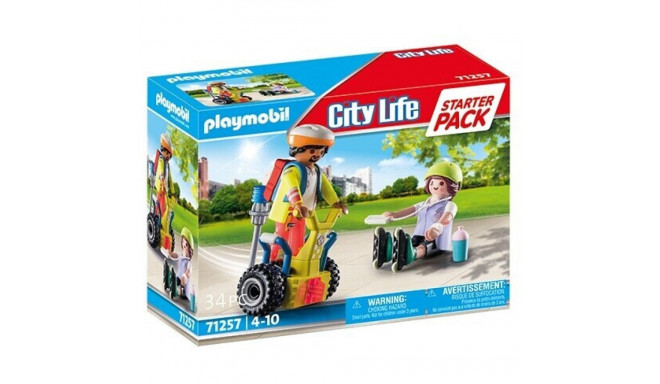 PLAYMOBIL 71257 City Life Starter Pack Rescue with Balance Racer Construction Toy