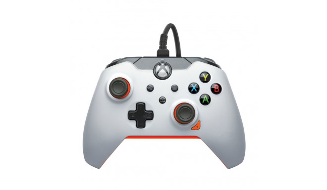 PDP Wired Controller - Atomic White, Gamepad (white/orange, for Xbox Series X|S, Xbox One, PC)