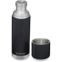 Klean Kanteen thermos bottle TKPro-SB vacuum insulated, 750ml (black (matt), with Pour Through Cap)