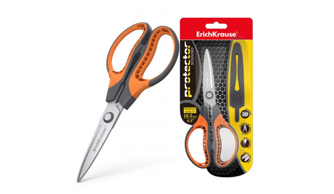 Scissors ErichKrause® Protector, 20.5 cm (blister 1 pcs)