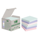 Note paper 76x76mm POST-IT Recycled pastels 6x100 sheets