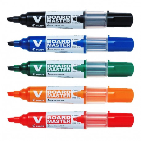 V Board Marker chisel tip 5/set