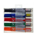 Set of whiteboard markers PILOT Board Master with a cut tip 5 pcs in a set