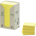 Note paper 76x127mm POST-IT Recycled 655 yellow 6x100 sheets