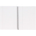 Folder in spiral binding A5+ checkered BANTEX College Pad cardboard covers 70 sheets