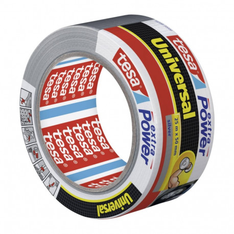 Universaalteip TESA Extra Power 50mm x 25m niiskuskindel hõbe