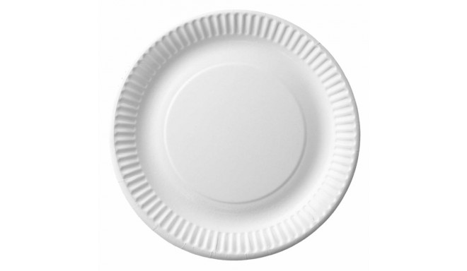 Cardboard plate 15 cm white 100 pcs in a pack