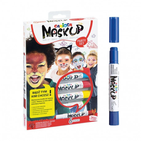 Felt-tip pens CARIOCA Face (for face painting) 6 colors