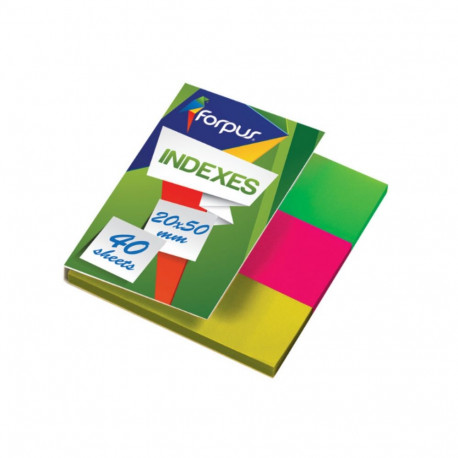 Plastic bookmark 20x50mm 3 colors FORPUS