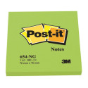 Märkmepaber 76x76mm POST-IT 654 neoonroheline 100 lehte