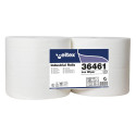 Industrial paper in a roll 2-layer CELTEX Lux 340m 2 rolls white