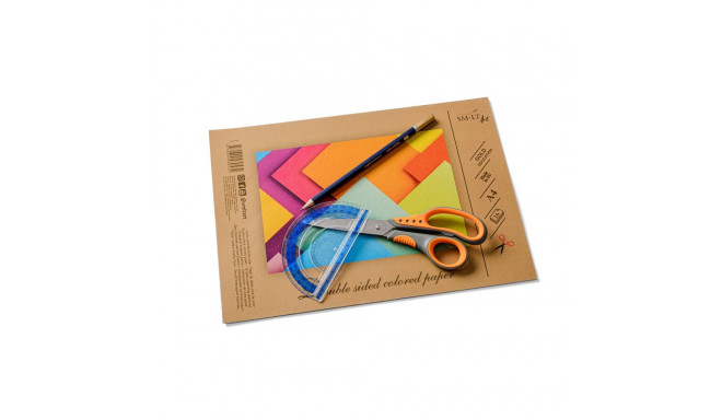 Colored paper double-sided SMLT A4 80g 8 colors 16 sheets