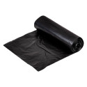 Garbage bag 40L (600x850mm) LDPE 40mic black 15pcs in a roll