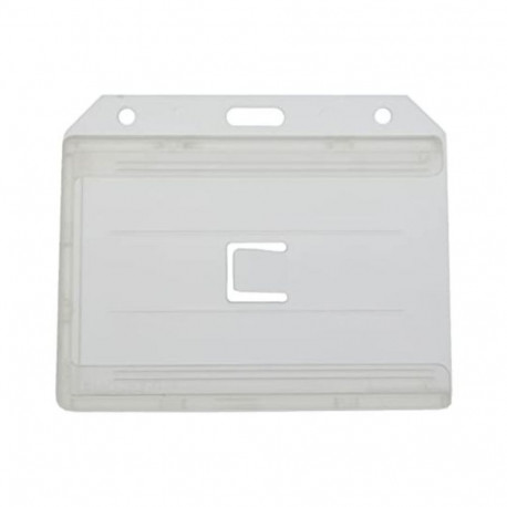 Transparent card holder for up to 3 cards