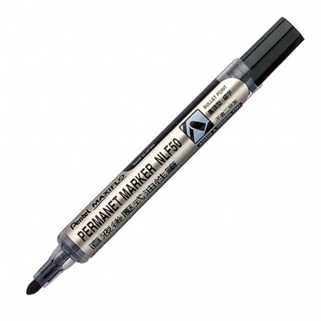 Permanent marker PENTEL NLF50 conical tip black