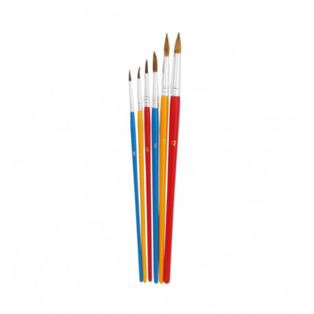 Brushes 252 B aquarel, round 6pcs