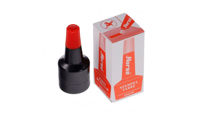 Stamp ink Horse red