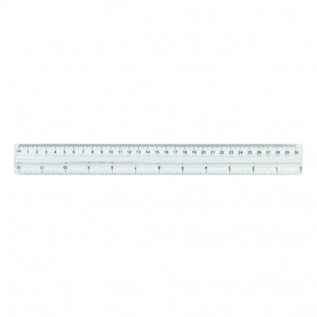 Joonlaud 50cm plastikust läbipaistev