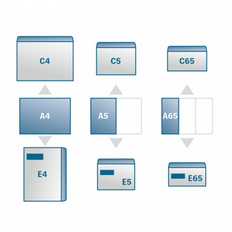 Envelope E65 self-adhesive 25 pcs
