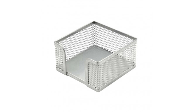 Märkmepaberi hoidja lauale FORPUS 9,7x9,7cm metallist hõbedane