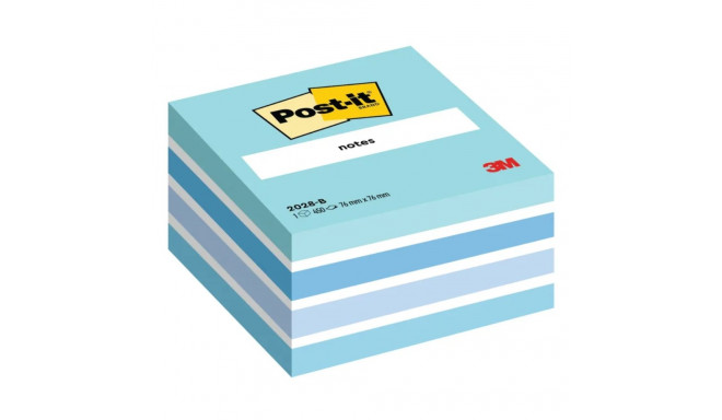 Note cube 76x76mm POST-IT 2028B blue pastel shades 450 sheets