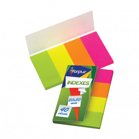 Bookmark made of paper 20x50mm FORPUS 4 colors