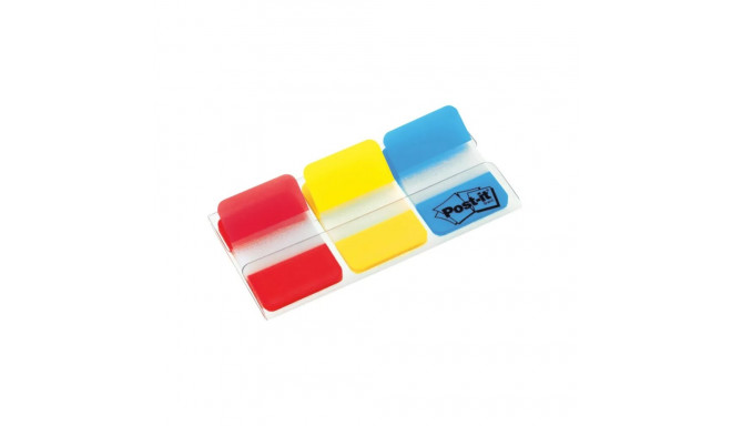Post-it® Index Strong Filing Tabs, Medium, Blue, Red and Yellow, 25.4 mm x 38.1 mm, 66 Tabs/Dispense