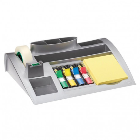 Post-it® Desk Organiser with Post-it® Notes and Index + Scotch® Magic™ Tape