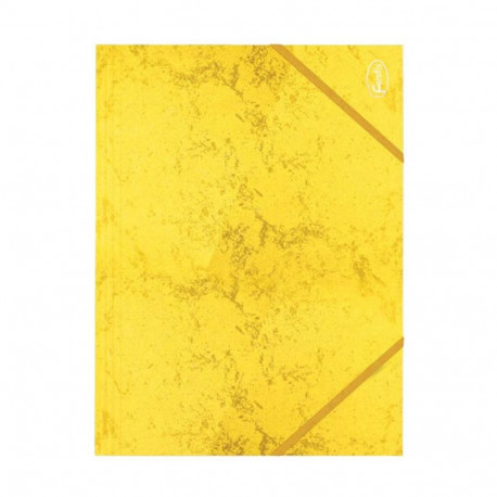 Cardboard folder with rubber FOROFIS A4 yellow