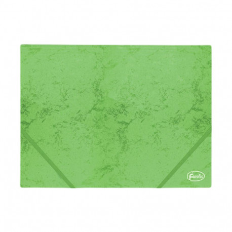 Cardboard folder rubber FOROFIS A4 green