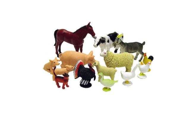 Farmi loomad, 12 tk, plast, 3+