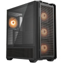 COUGAR | MX600 Black | PC Case | Mid Tower / Mesh Front Panel / 3 x 140mm + 1 x 120mm Fans / Transpa